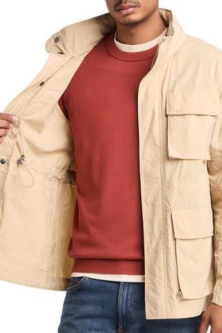 Chaqueta con capucha - Beige