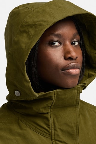 Chaqueta con capucha - Verde oscuro