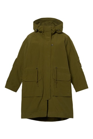 Chaqueta con capucha - Verde oscuro