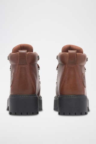 Botines de piel - Marrón