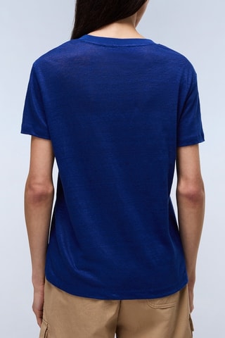 Camiseta de lino - Azul
