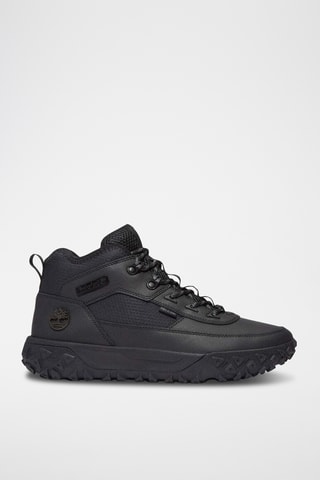 Baskets montantes en cuir - Noir