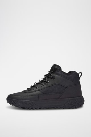 Baskets montantes en cuir - Noir