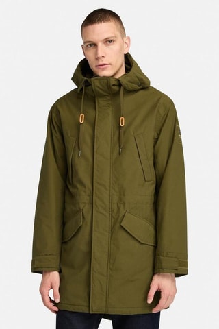 Chaqueta con capucha - Verde oscuro