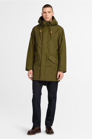 Chaqueta con capucha - Verde oscuro