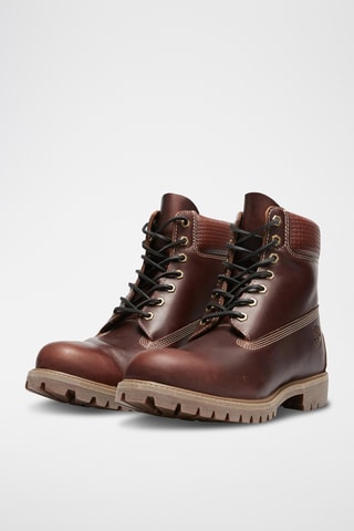 Botas de piel - Marrón
