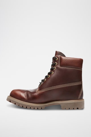 Botas de piel - Marrón