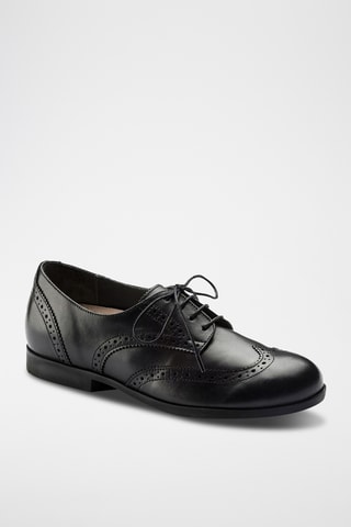 Derbys en cuir Laramie - Etroite - Noir