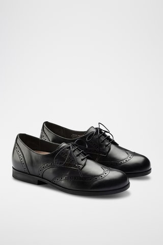 Derbys en cuir Laramie - Etroite - Noir