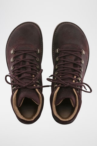Boots en nubuck Jackson - Etroite - Bordeaux