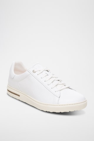 Baskets en cuir Bend - Etroite - Blanc