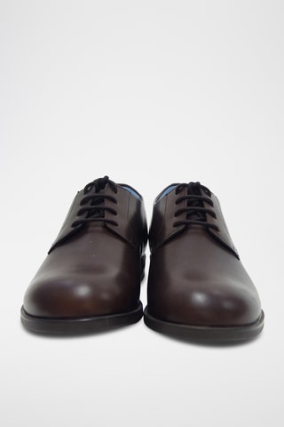 Derbys en cuir Jalen - Etroite - Marron