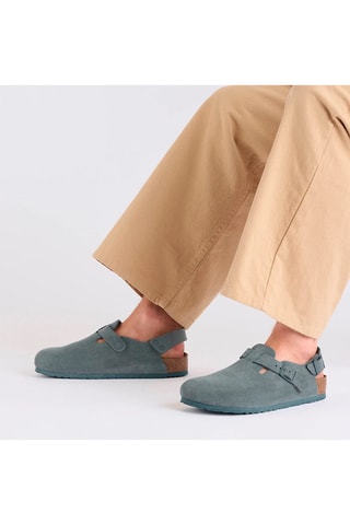 Sandales en nubuck Tokyo - Etroite - Gris