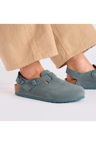 Sandales en nubuck Tokyo - Etroite - Gris