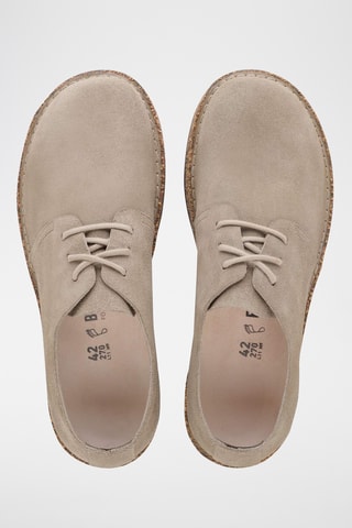 Derbys en nubuck Uppsala Low - Etroite - Taupe