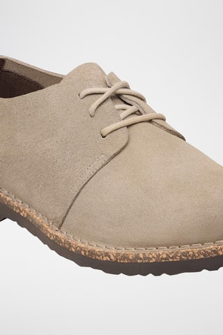 Derbys en nubuck Uppsala Low - Etroite - Taupe