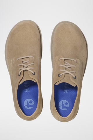 Derbys en nubuck Dentelle Highwood basse - Normale - Taupe