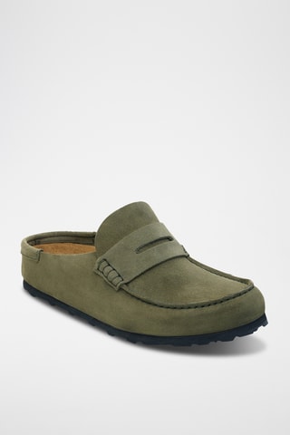 Nubuck Clogs Naples Wrapped - Normaal - Kaki