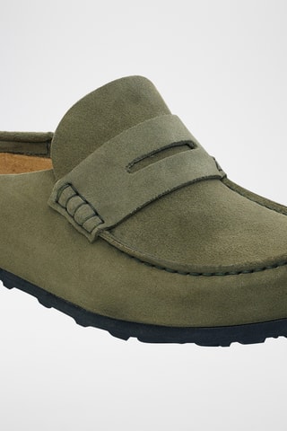 Nubuck Clogs Naples Wrapped - Normaal - Kaki