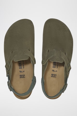 Sabots en nubuck Tokio II - Etroite - Kaki