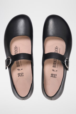 Babies en cuir Santa Clarita - Etroite - Noir