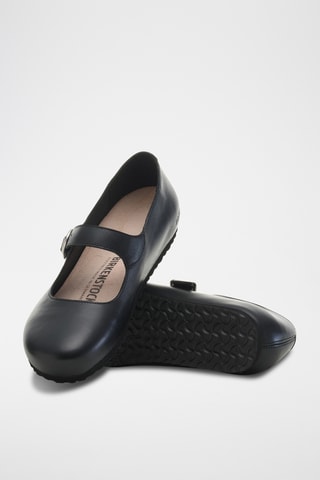 Babies en cuir Santa Clarita - Etroite - Noir