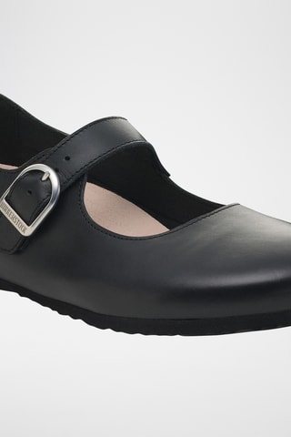 Babies en cuir Santa Clarita - Etroite - Noir
