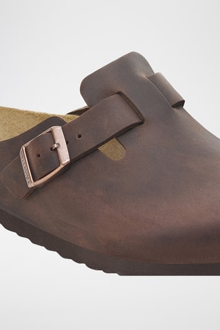Sabots en cuir Boston - Normale - Marron
