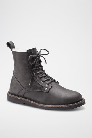 Bottines fourrées en nubuck Bryson - Gris - Normale