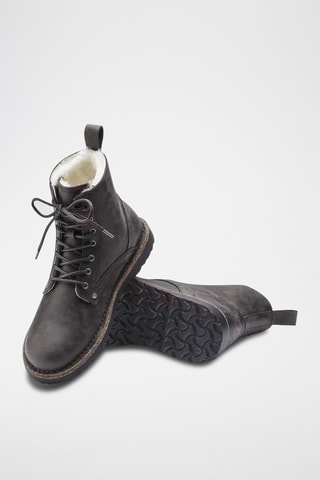 Bottines fourrées en nubuck Bryson - Gris - Normale