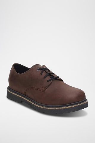 Derbys en nubuck Highwood - Marron - Etroite