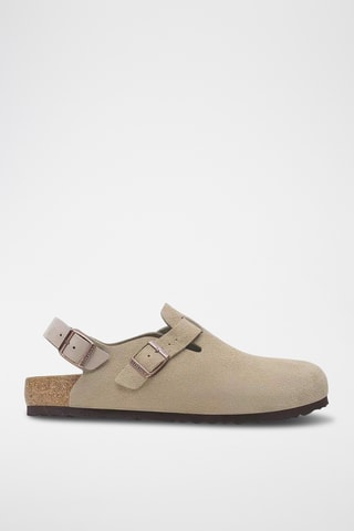 Sabots en nubuck Tokio II - Taupe - Etroite