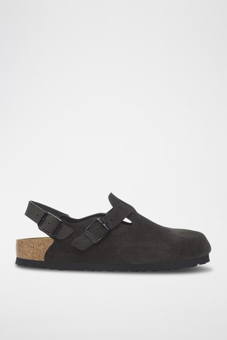 Sabots en nubuck Tokio II - Noir - Etroite