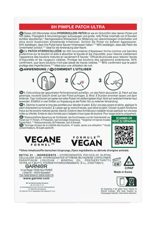 22 parches hidrocoloides - 22 ml - Garnier