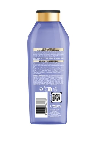 Champú nutriluminador Blond Californien - Cabello rubio teñido y decolorado - 280 ml