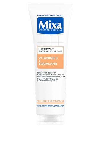 Limpiador contra la tez apagada con vitamina C + escualano - Piel sensible - 200 ml