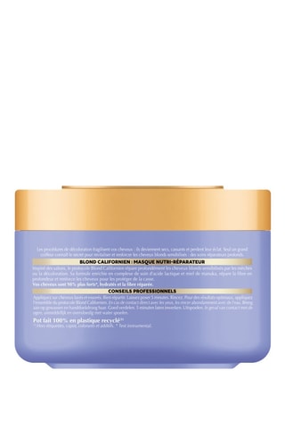 Mascarilla nutrirreparadora Blond Californien - Cabello rubio teñido o decolorado - 135 ml