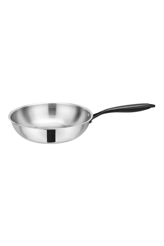 Sartén guisera de acero inoxidable con tapa - 26 cm
