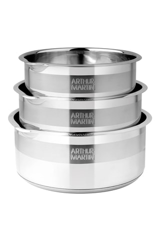 Batería de cocina de acero inoxidable 18/10 - 8 piezas