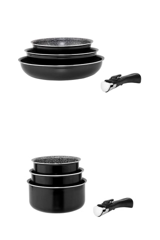 3 sartenes y 3 cazos - 20/24/28 y 16/18/20 cm