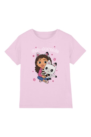 T-shirt Pandy Pattes et Gabby Gabby et la Maison Magique - Rose clair