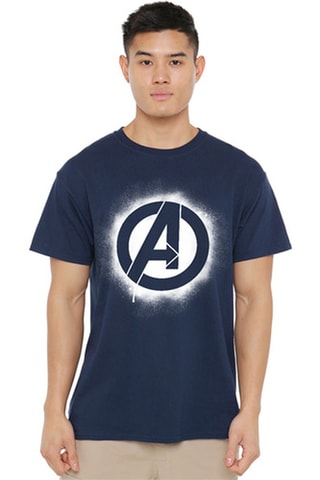 T-shirt Captain America Avangers Marvel - Bleu marine