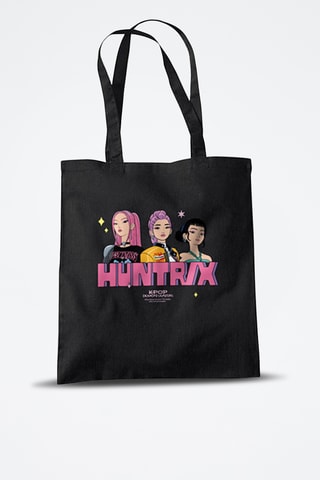 Tote bag Huntrix Trio Pose Kpop Demon Hunters - Noir