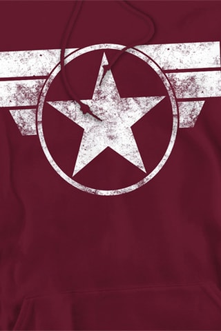 Sweat à capuche Captain America Avengers Marvel - Bordeaux