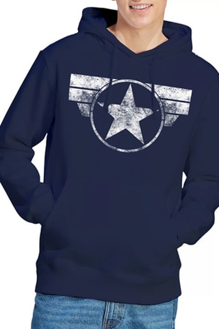 Sweat à capuche Captain America Avengers Marvel - Bleu marine