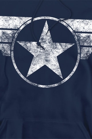 Sweat à capuche Captain America Avengers Marvel - Bleu marine
