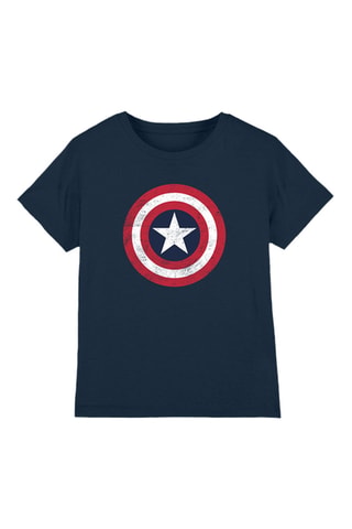 T-shirt Captain America Avengers Marvel - Bleu marine