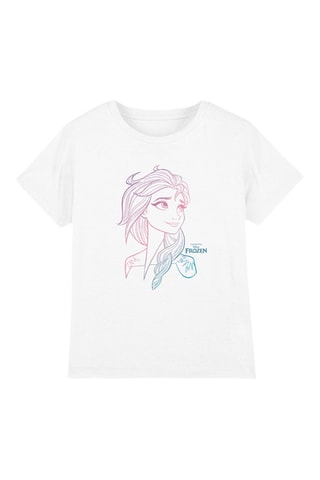T-shirt Elsa La Reine des Neiges Disney - Blanc
