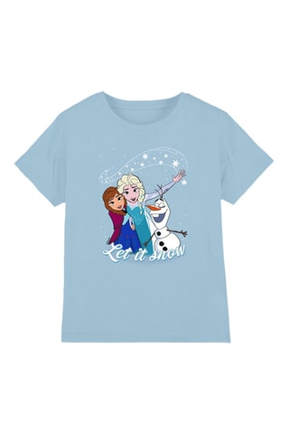 T-shirt La Reine des Neiges Disney - Bleu clair