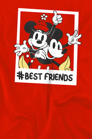 T-shirt Mickey et Minnie Disney - Rouge